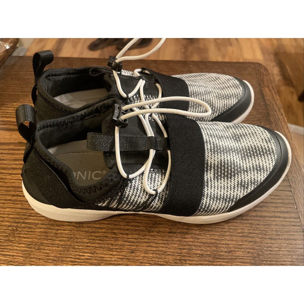Vionic Alaina Active Womens Size 7 Sneakers Black White Gray Comfort Shoes